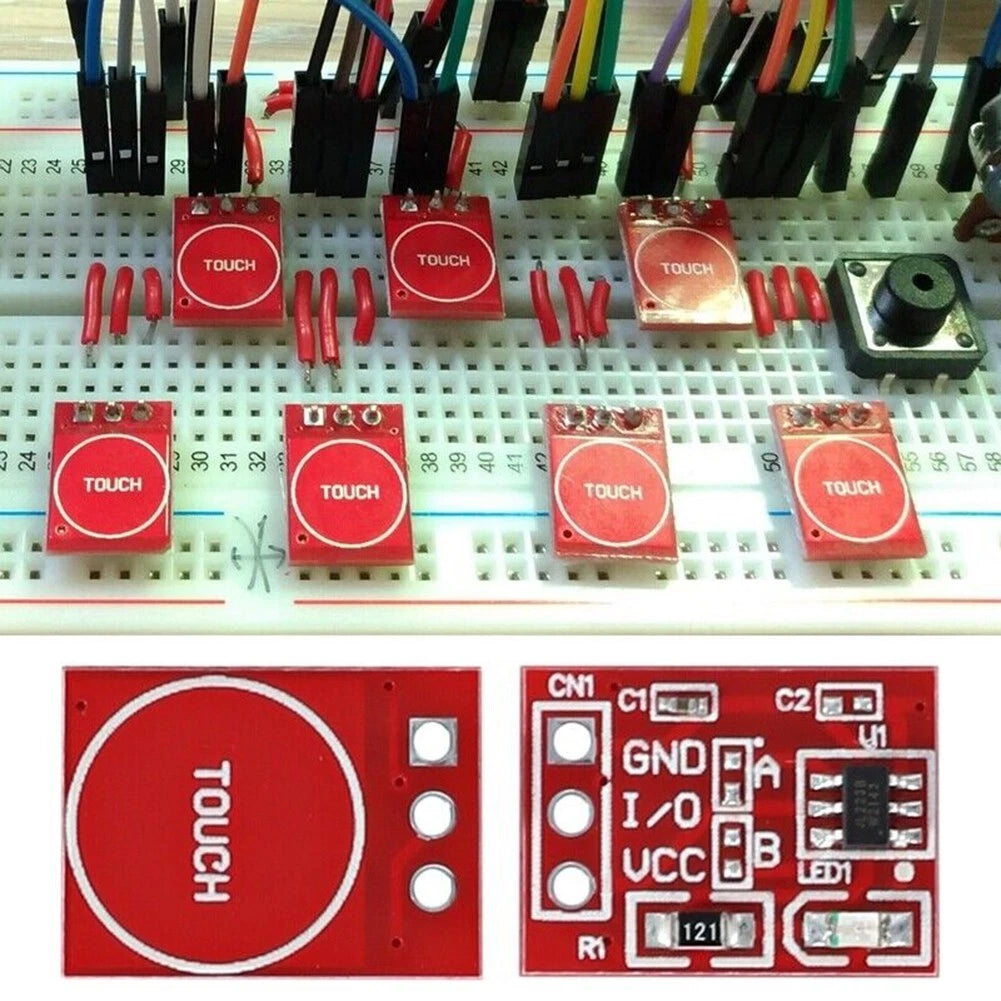 50pcs Ttp223 Self-Locking Capacitive Switch Module