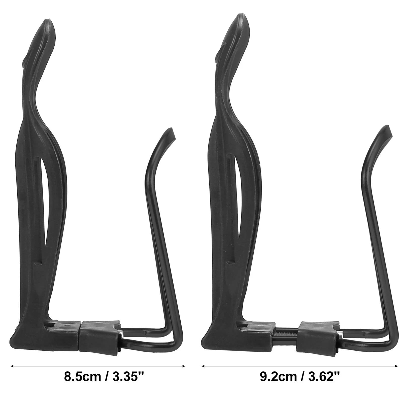 2pcs Motorcycle Drink Holder Cup Bottle Cages Adjustable Black for All Makes (Universal)