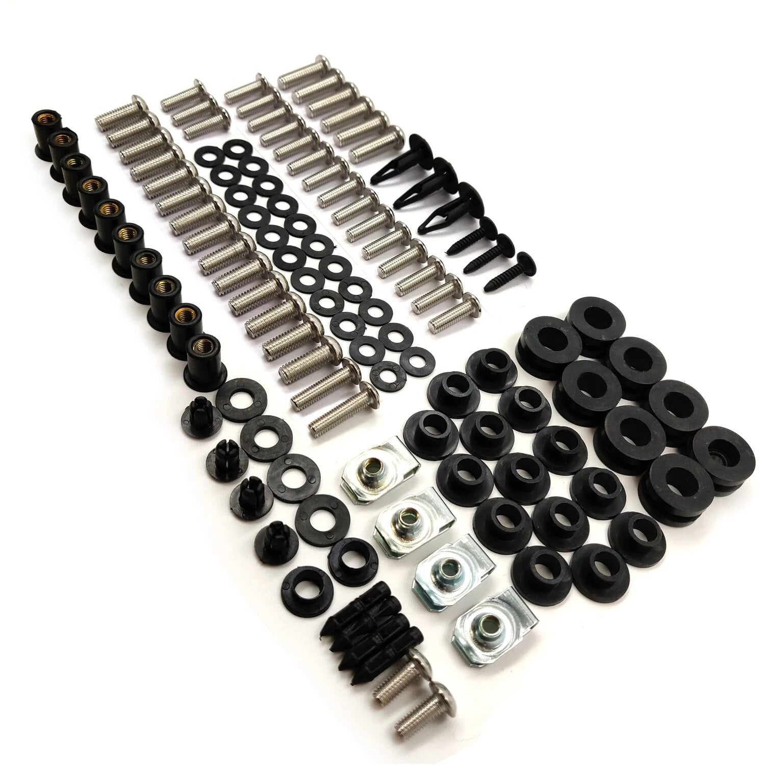 Complete Fairing Bolt Kit for Kawasaki Ninja 250 EX250R (2008–2012)