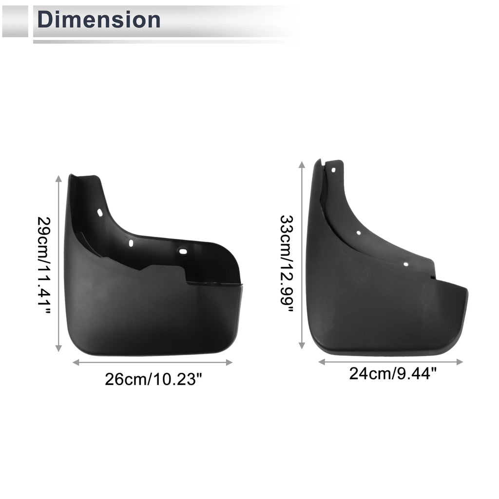 Set of 2 Mud Flaps Splash Guards for Audi Q7 (2006–2015)