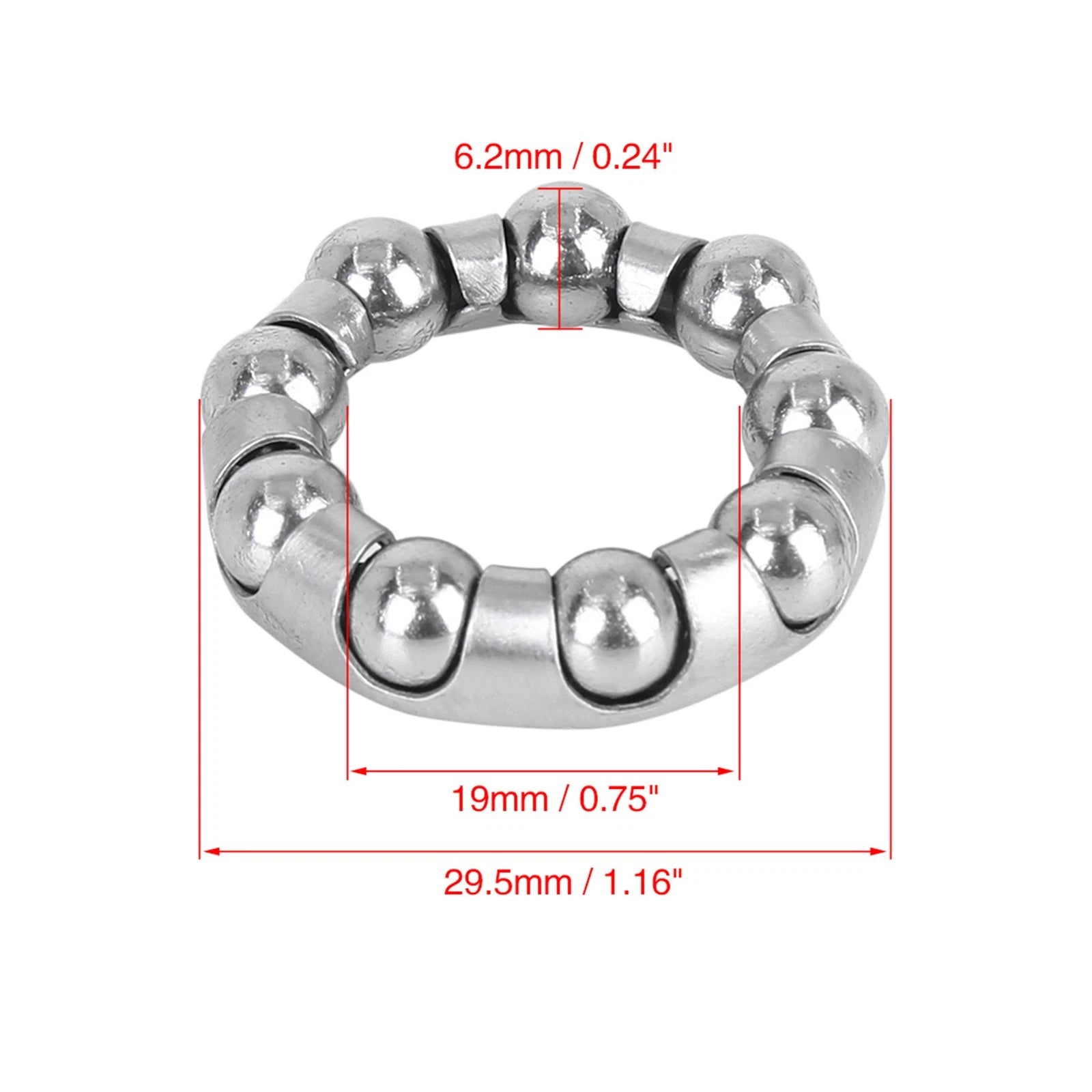 Bicycle Wheel Bearing Cage Retainer Universal Set for 29.5x9mm Axle (4)