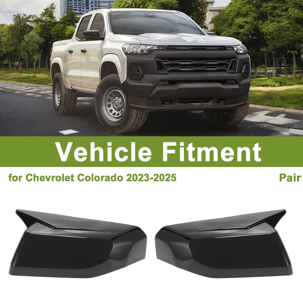 Mirror Cover Cap Replacement Gloss Black Pair for Chevrolet Colorado (2023–2025)