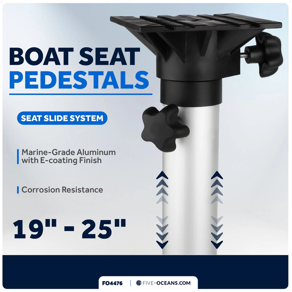 Adjustable Boat Seat Pedestal Base 19-25 Inch for