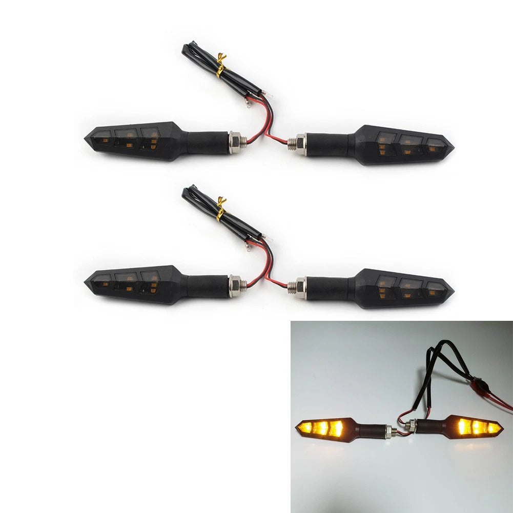 4X LED Turn Signal Indicators for Universal Motorcycle (6 Lights)