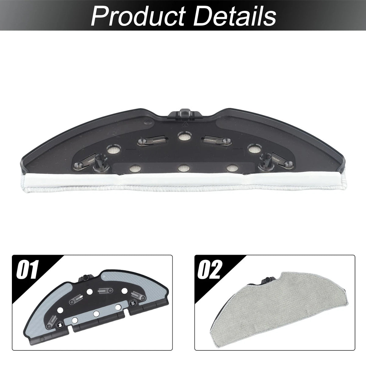 Mop Cloth Stents for Honor R2 Robot Vacuum (2019–2023)