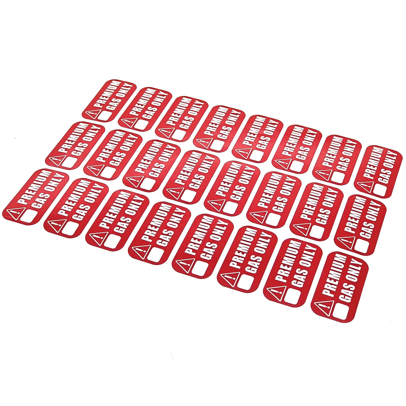 24pcs Gas Only Stickers for Cars Motorcycles Boats & Tools
