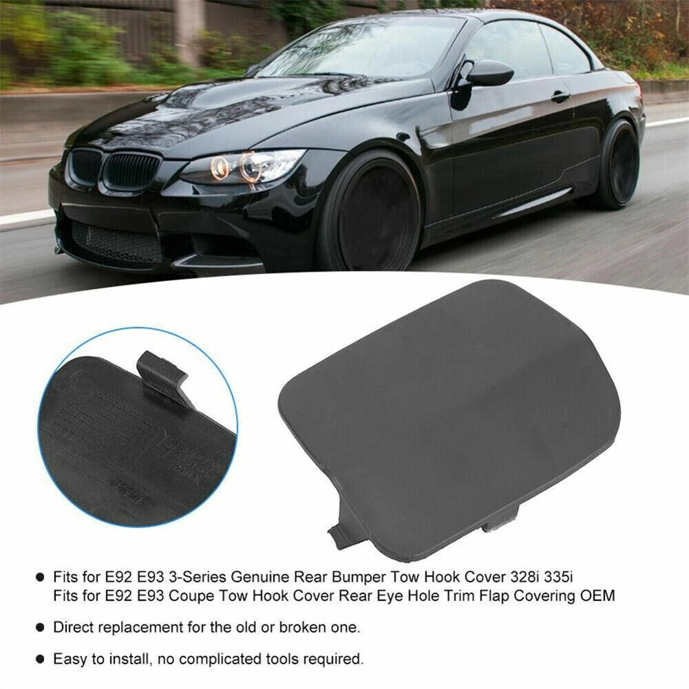 OE Replacement Rear Bumper Tow Hook Eye Cover for BMW 3 Series E92 E93 (2007–2013)