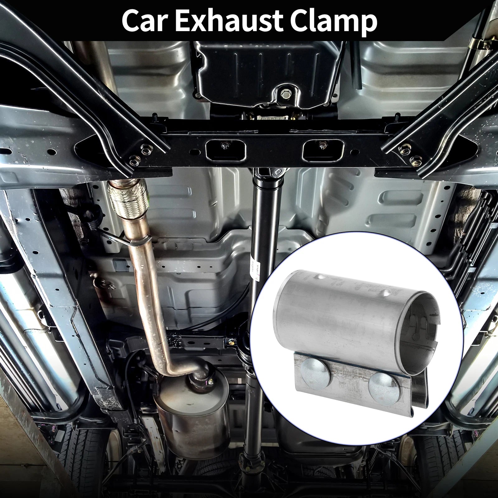 Exhaust Pipe Clamp for Car (1.77" 87mm)