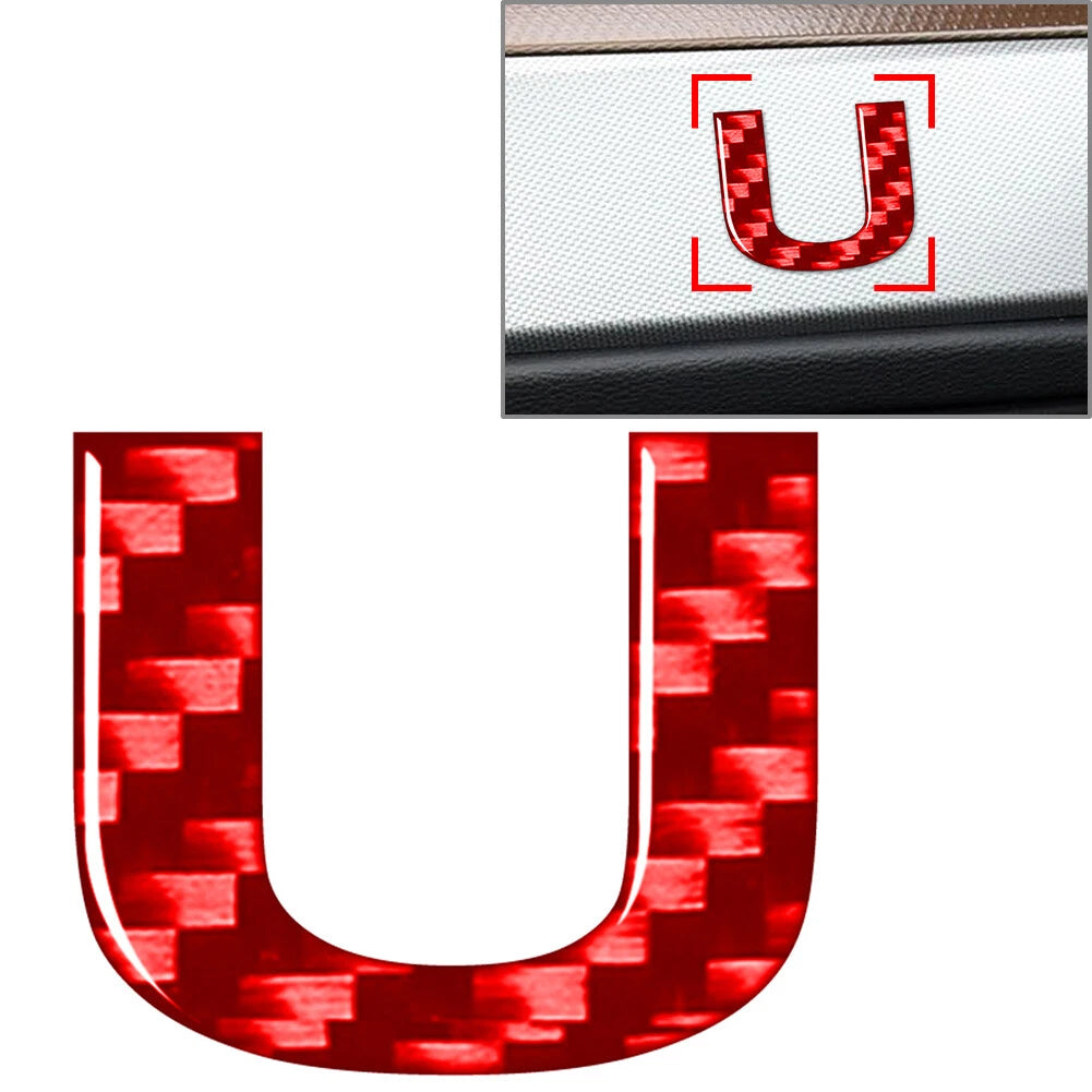 Car Badge Emblem Alphabet Letter Decals Stickers for