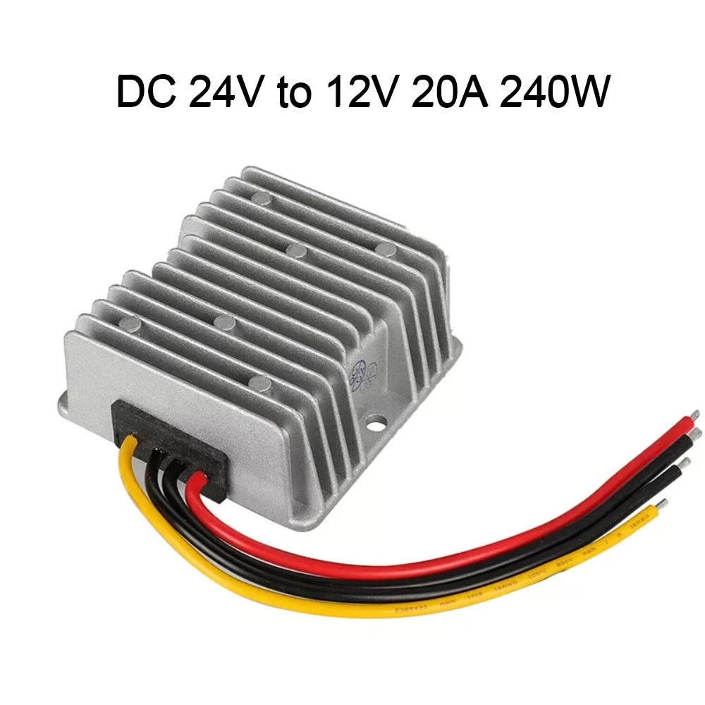 DC 24V to DC 12V 20A 240W Step Down DC/DC Power Converter Regulator Waterproof