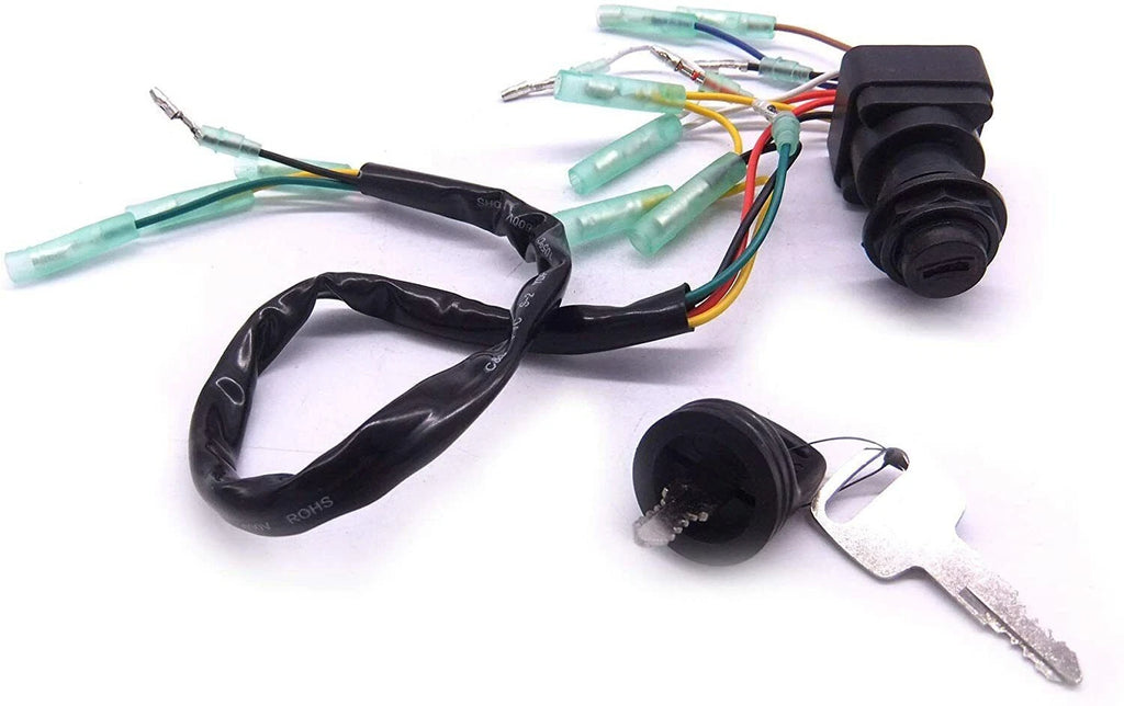 Ignition Switch Key Assembly for Yamaha Outboard Motor Control Box (703-82510-43-00)