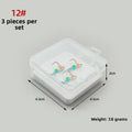 Treble Hooks for Ice Fishing (8#, 16.3mm, 0.6g, Diamond Pattern)