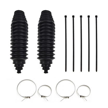 Black Silicone Rack Pinion Steering Gaiter Boot Kit for