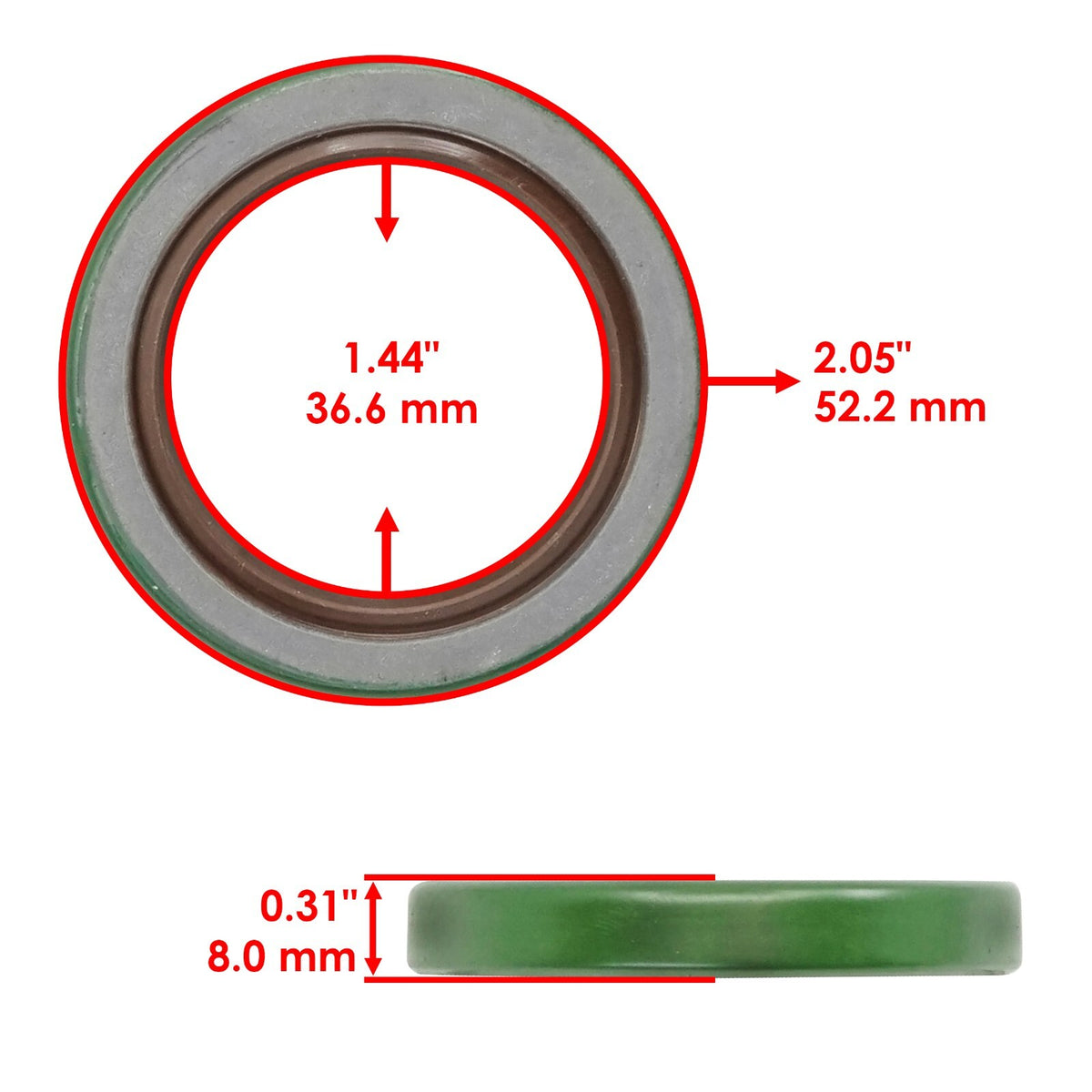 Spindle Seal Replacement for John Deere 1025R 3033R 737 2320 Z945M (—)