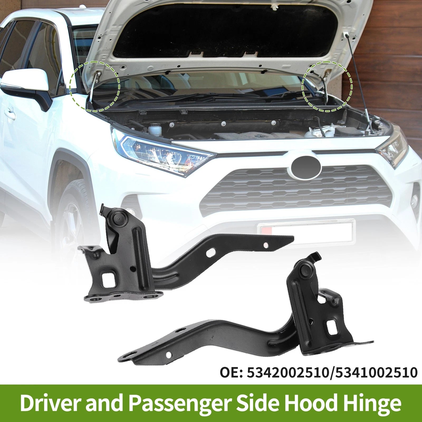 Hood Hinges Front Bonnet Bracket for Toyota Corolla (2020–2022) Pair