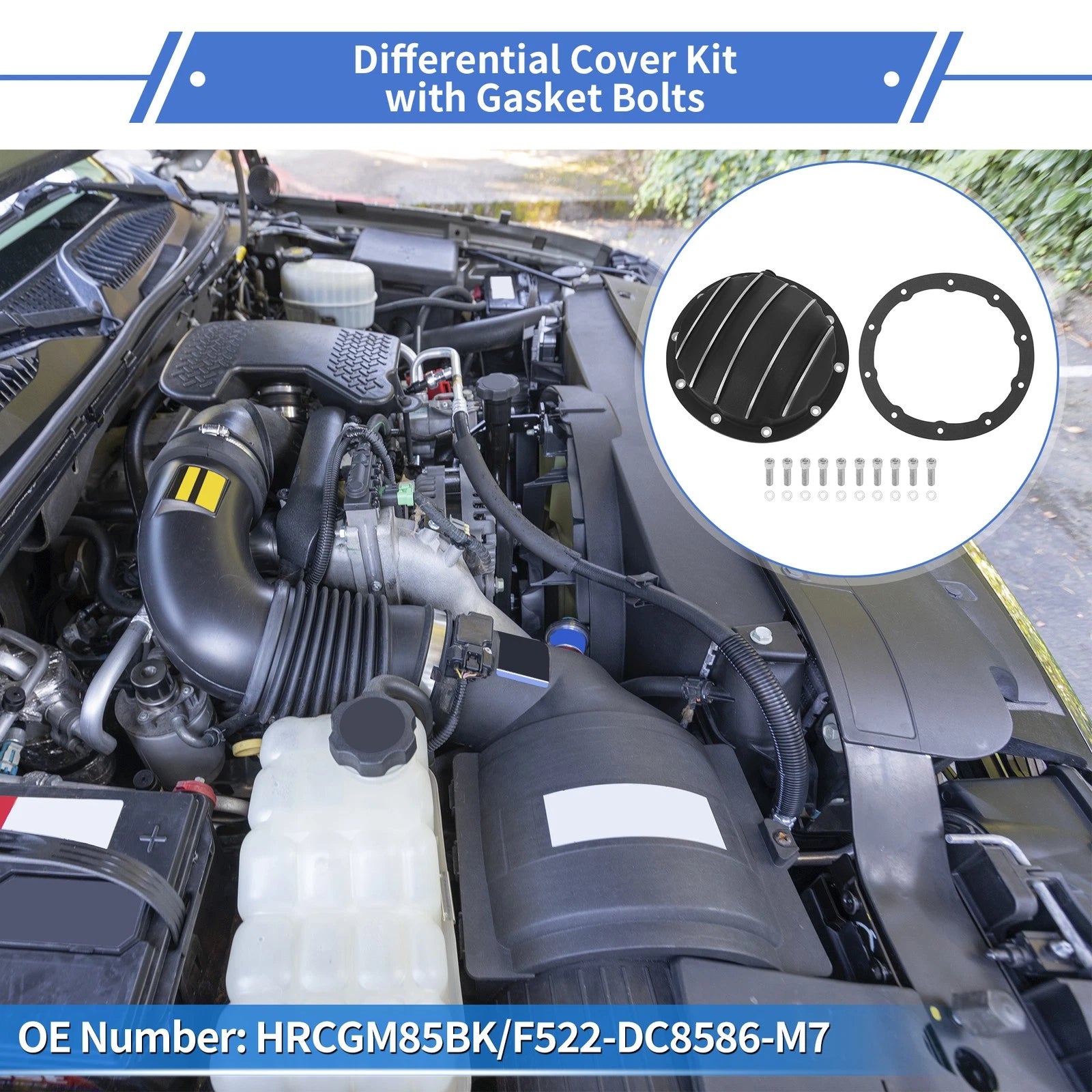 Differential Cover with Gasket for Chevy GM Intermediate 8.5 and 8.6 (2000–2005)