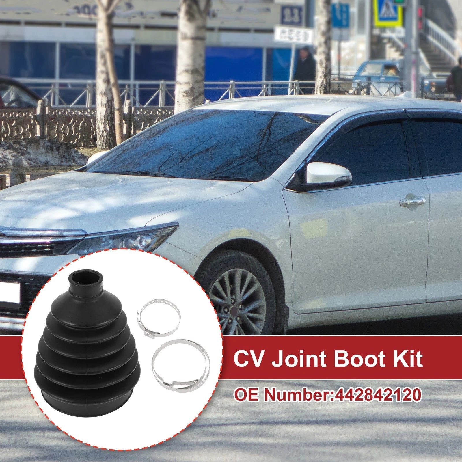 Outer CV Joint Boot Kit with Clamps for Toyota RAV4 (2005–2020)