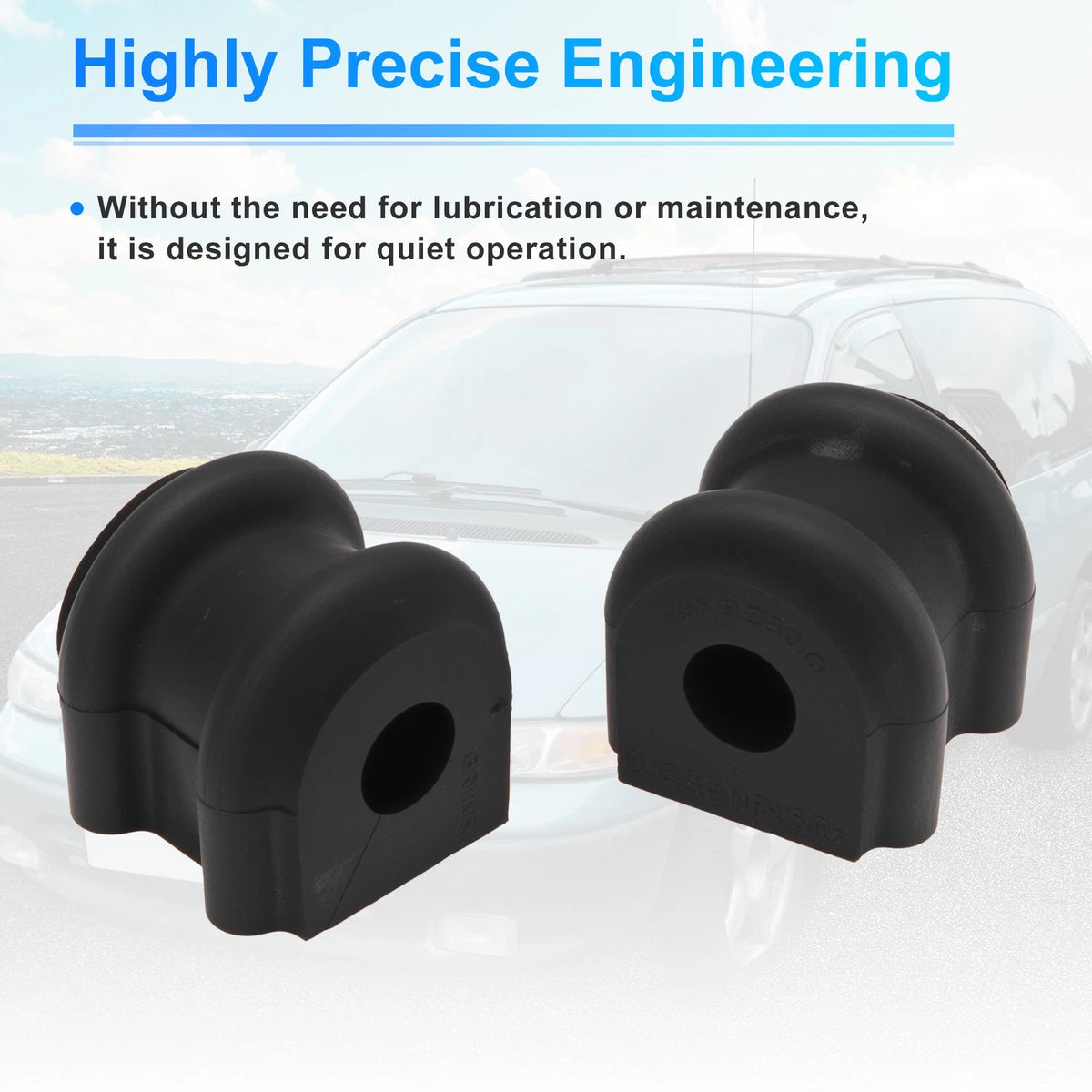 2X Rear Side Stabilizer Sway Bar Bushing Kit for Kia Sorento (2011–2013) 555132B200