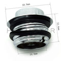 Chrome Pop Up Gas Cap for Harley (1982–2010) - Vented, Regular Thread