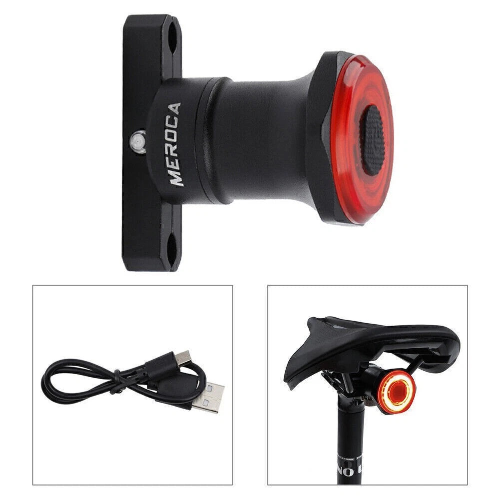 Rear LED Light for Smart Bicycle (Auto Start Stop, Brake Sensing)