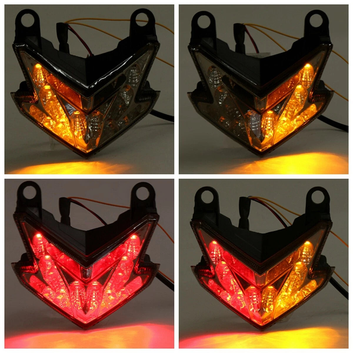 Integrated LED Tail Light Turn Signal for Kawasaki Ninja ZX6R Z800 Z125 (2013–2018)