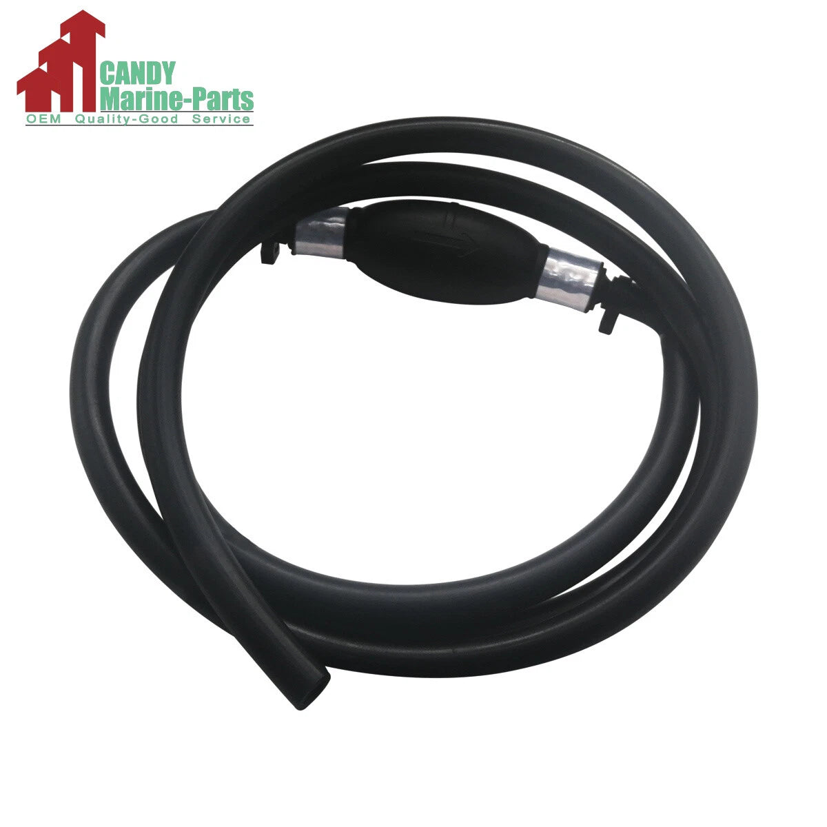 3/8" Fuel Hose Line Assembly with Primer Bulb for Marine Outboard Motors