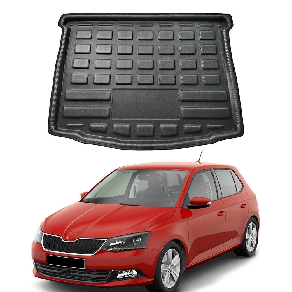 Rear Boot Cargo Liner for Skoda Fabia Hatchback (2015–2019) Black