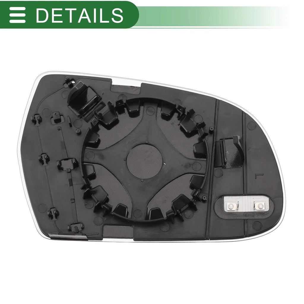 Heated Left Side Mirror Glass for Audi A3 A4 A5 (2010–2013)