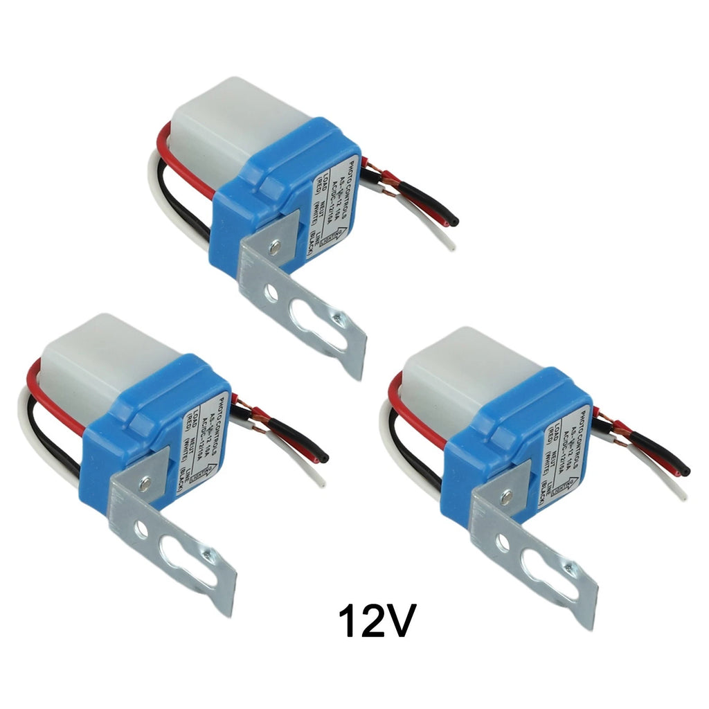 3X AC DC Photo Sensor Switches for Automatic Day/Night Functionality
