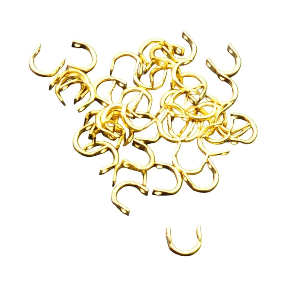 100pcs Metal Clevises for DIY Fishing Spinnerbaits and Rigs