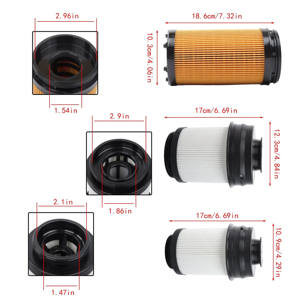 Oil Filter Fuel Filter Kit for Ram 2500 6.7L Cummins (2025–2026) 68677800AA