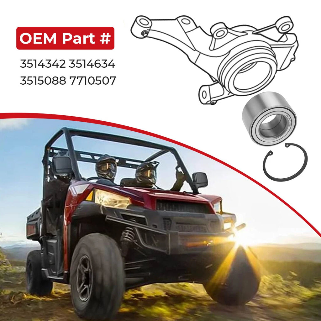 Front Rear Wheel Bearing Kits for Polaris RZR 800 RZR 4 800 RZR S 800 (2008–2014)