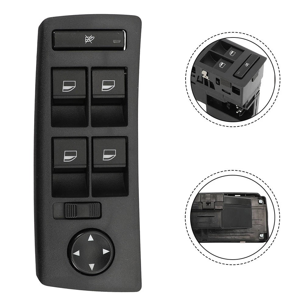 Window Lift Switch for BMW (Black, Driver Side)