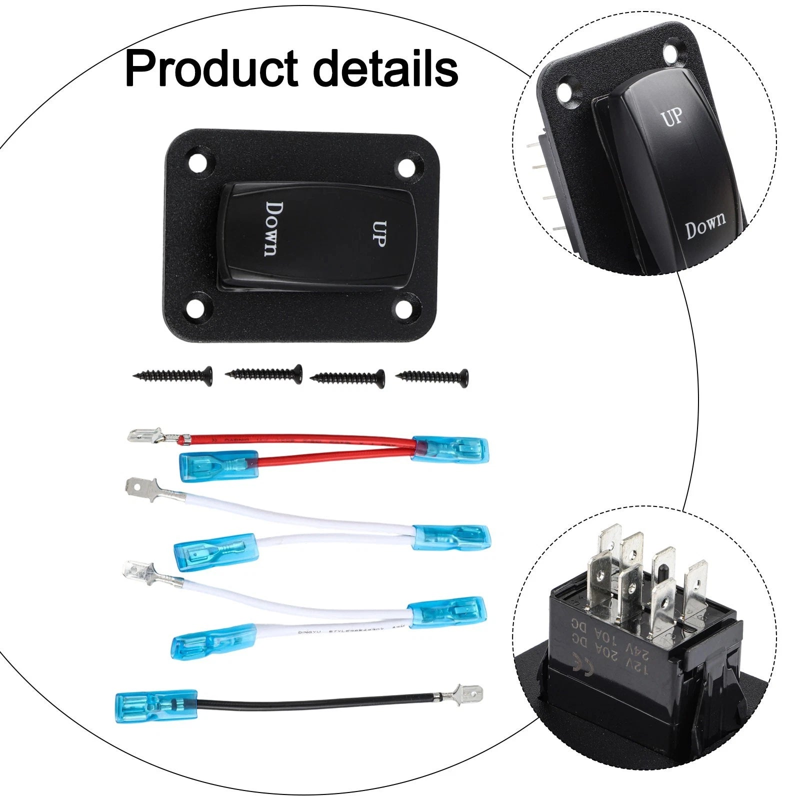 7pin Waterproof Rocker Switch Panel for Vehicle and Marine Applications