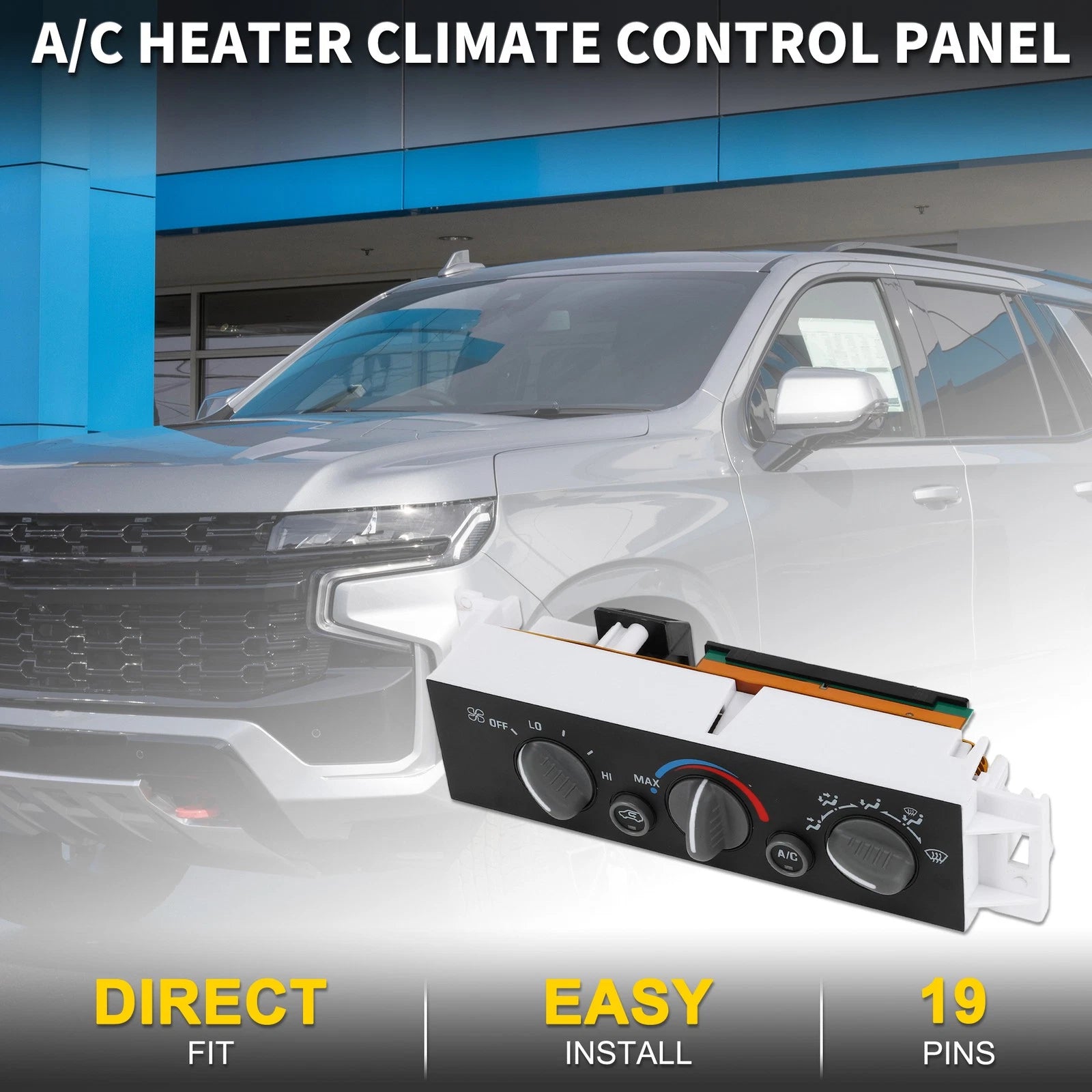 HVAC Heater Climate Control Switch for Chevrolet Silverado 1500 (2014–2018)