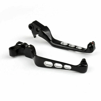 CNC Cut Brake Clutch Levers for Harley Softail CVO Dyna Classic Road King (T9)