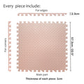 EVA Foam Interlocking Exercise Mat Tiles for Gym Flooring (Pink)