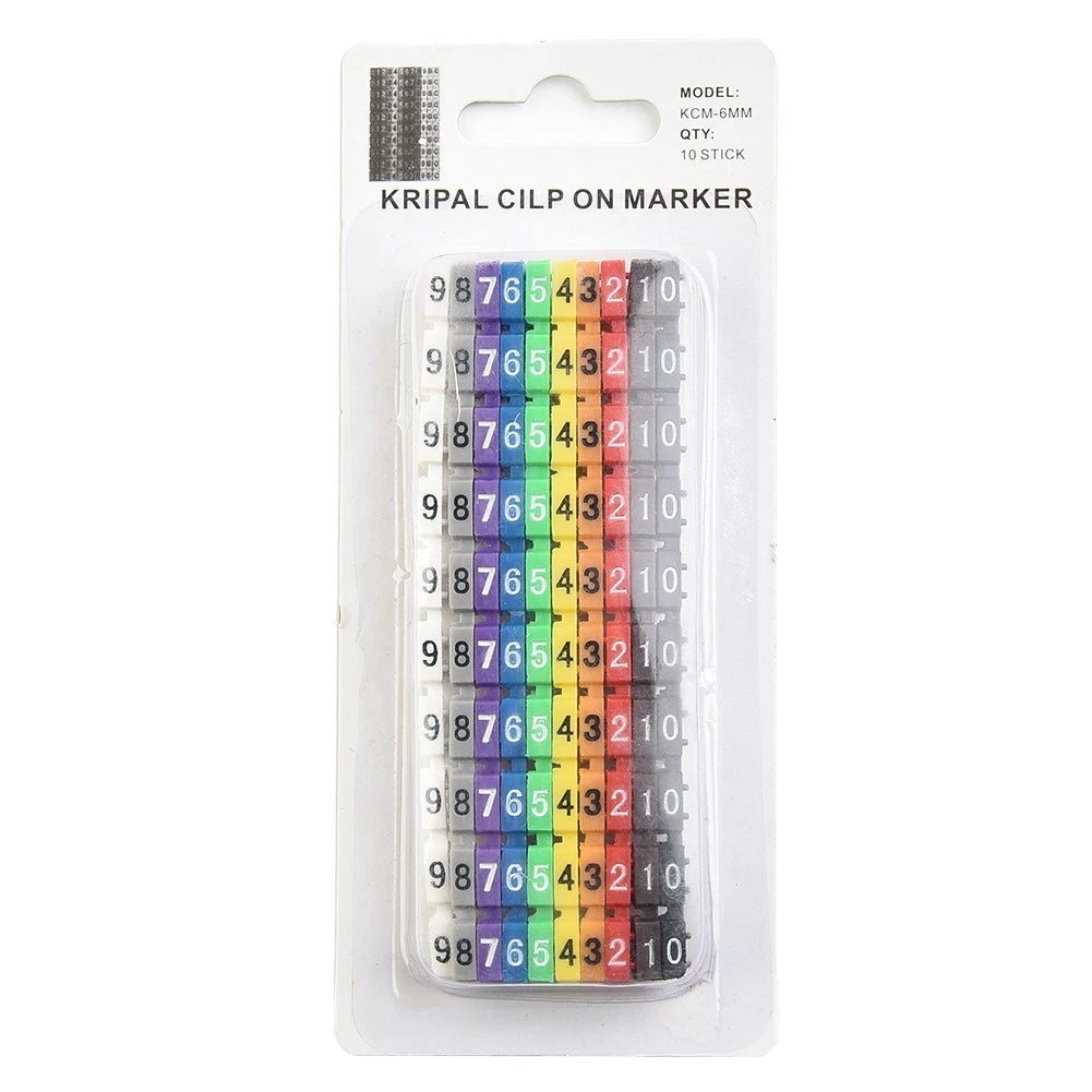 Wire Number Box for Electrical Equipment Cable Markers