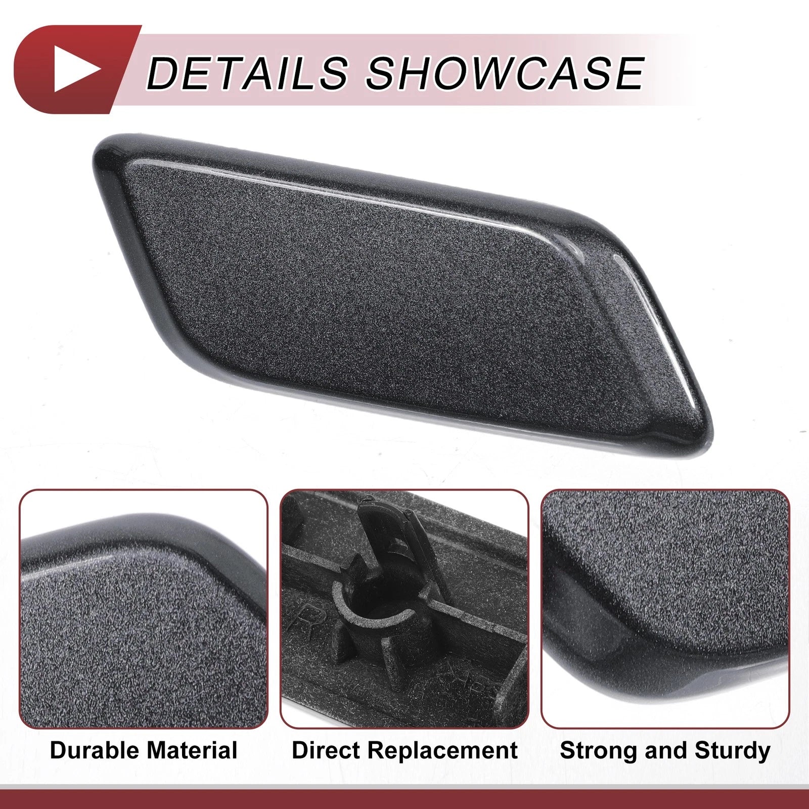 Front Right Headlight Washer Nozzle Cap for Lexus RX350 (2013–2015) Grey