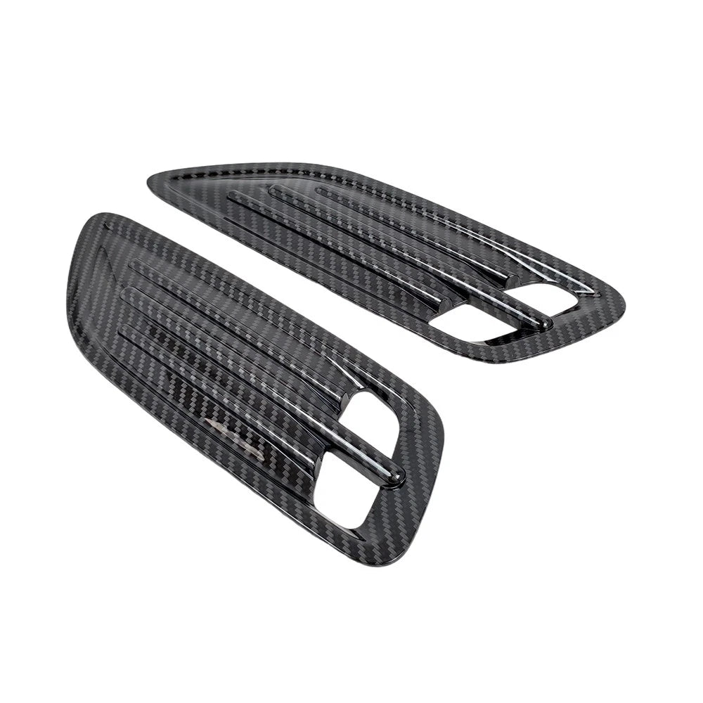 Pair of Carbon Look Hood Vent Scoops for KIA Stinger (2018–2023)