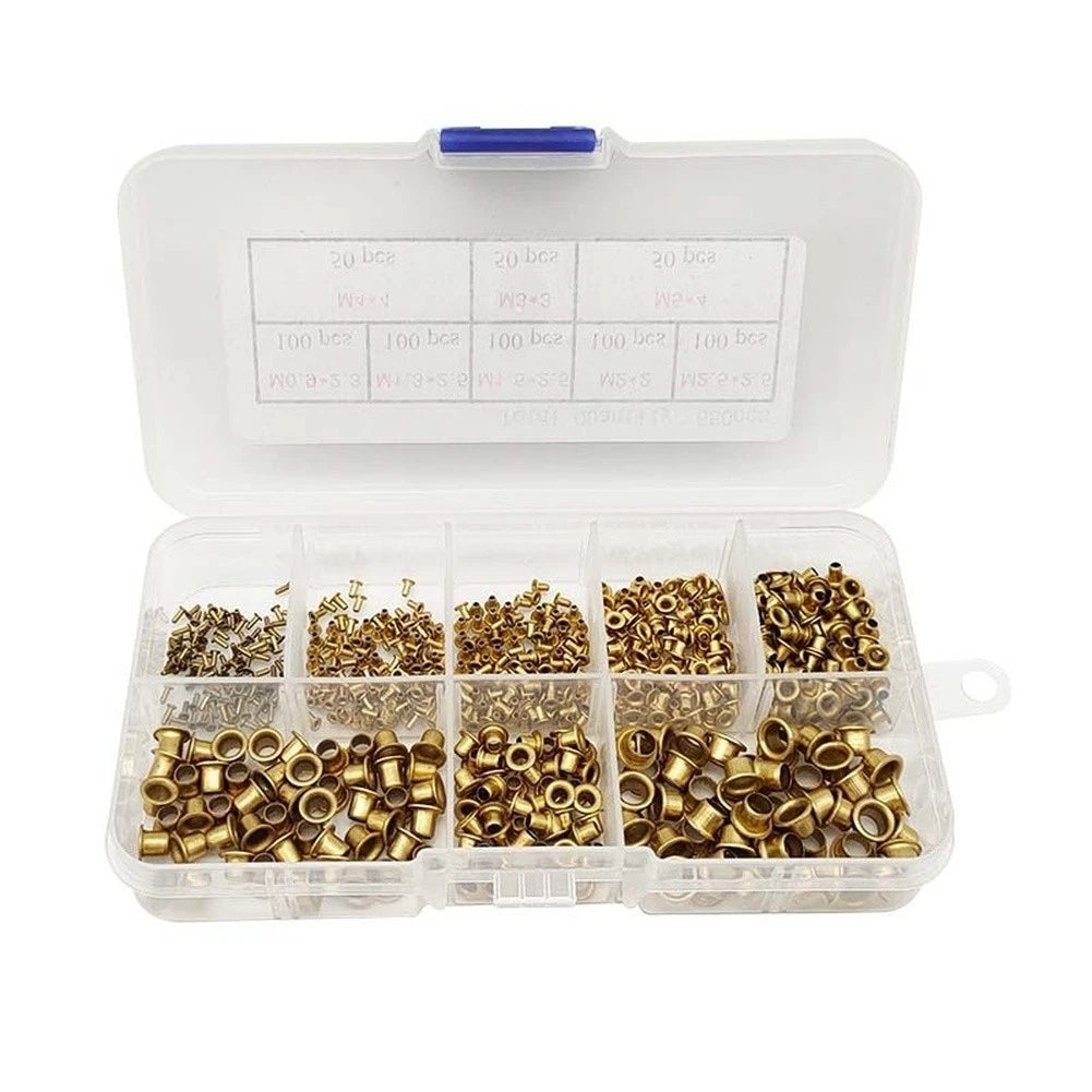 Brass Hollow Rivets for Outdoor Gear Maintenance