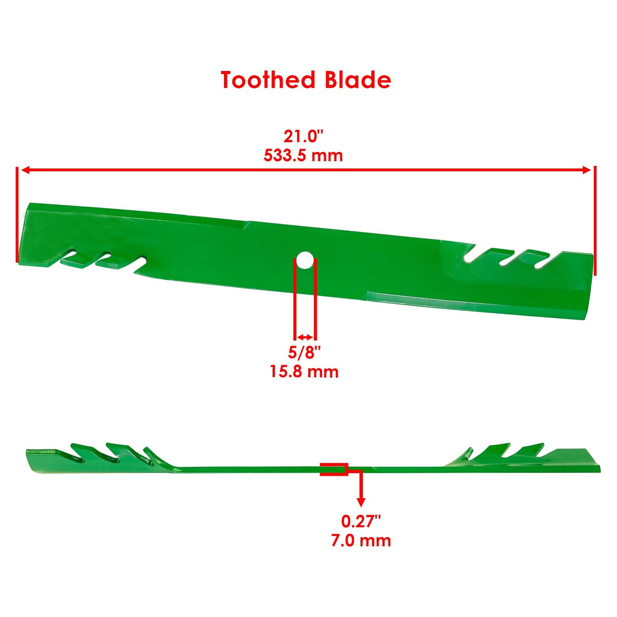 Deck Blades Replacement 61 Inch with Bolts for Bad Boy Outlaw (2019–2024)