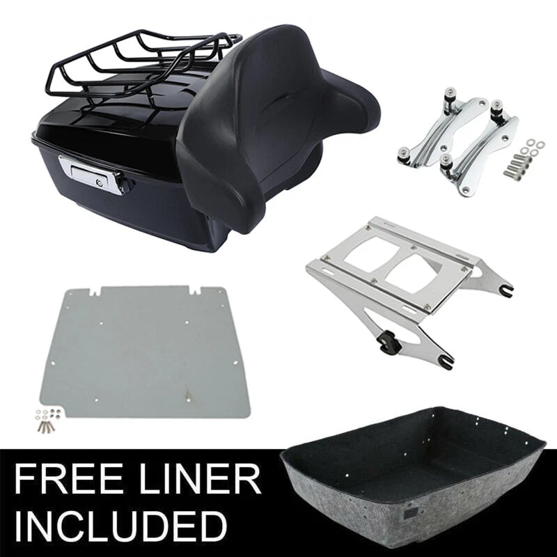 Trunk Backrest Rack Mount for Harley Street Road Glide (2014–2026)