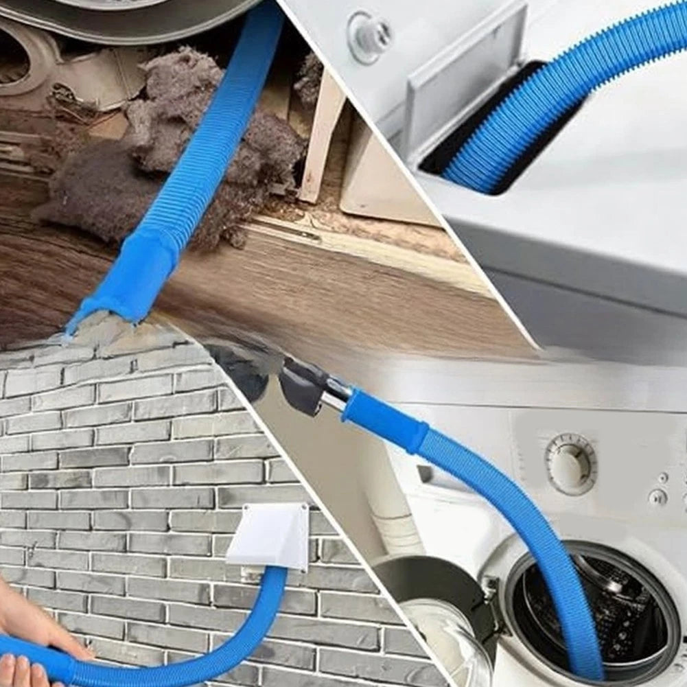2X Dryer Vent Cleaning Brush and Hose Kit for Effective Lint Removal