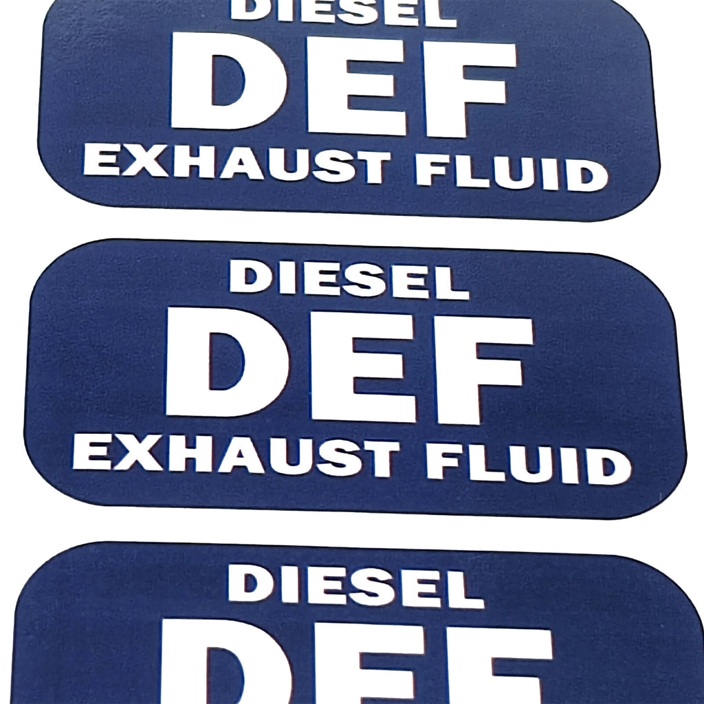 1"x2" Diesel DEF Exhaust Fluid Vinyl Decals for Turbo Vehicles