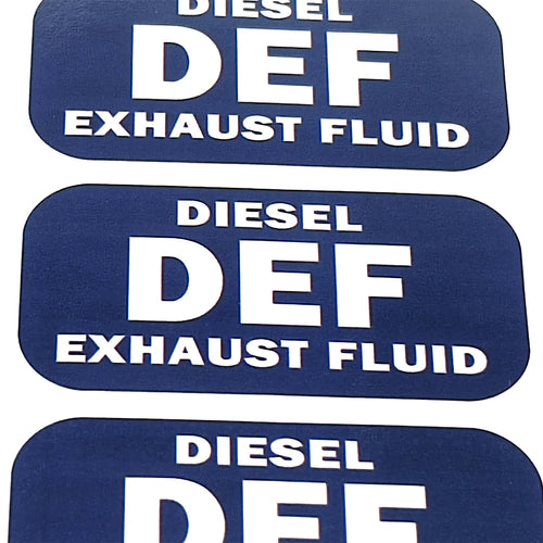 1"x2" Diesel DEF Exhaust Fluid Vinyl Decals for Turbo Vehicles