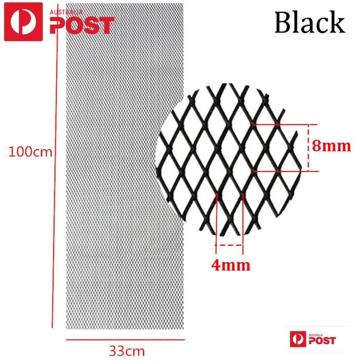 Racing Grille Mesh Vent for Silver Rhombus (0.16x0.31")