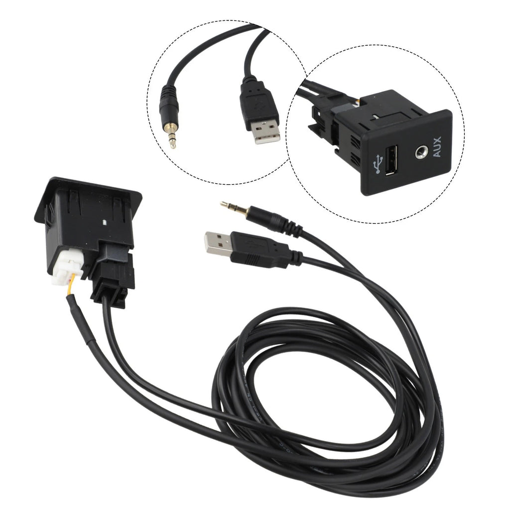 AUX Interface + USB Cable for Nissan Models (2013–2019)