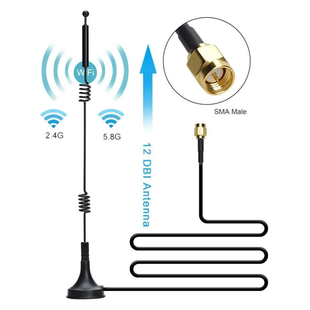 Dualband Antenna for SMA with 300cm Connection Line
