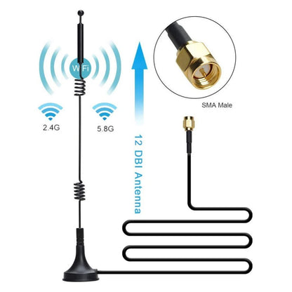 Dualband Antenna for SMA with 300cm Connection Line